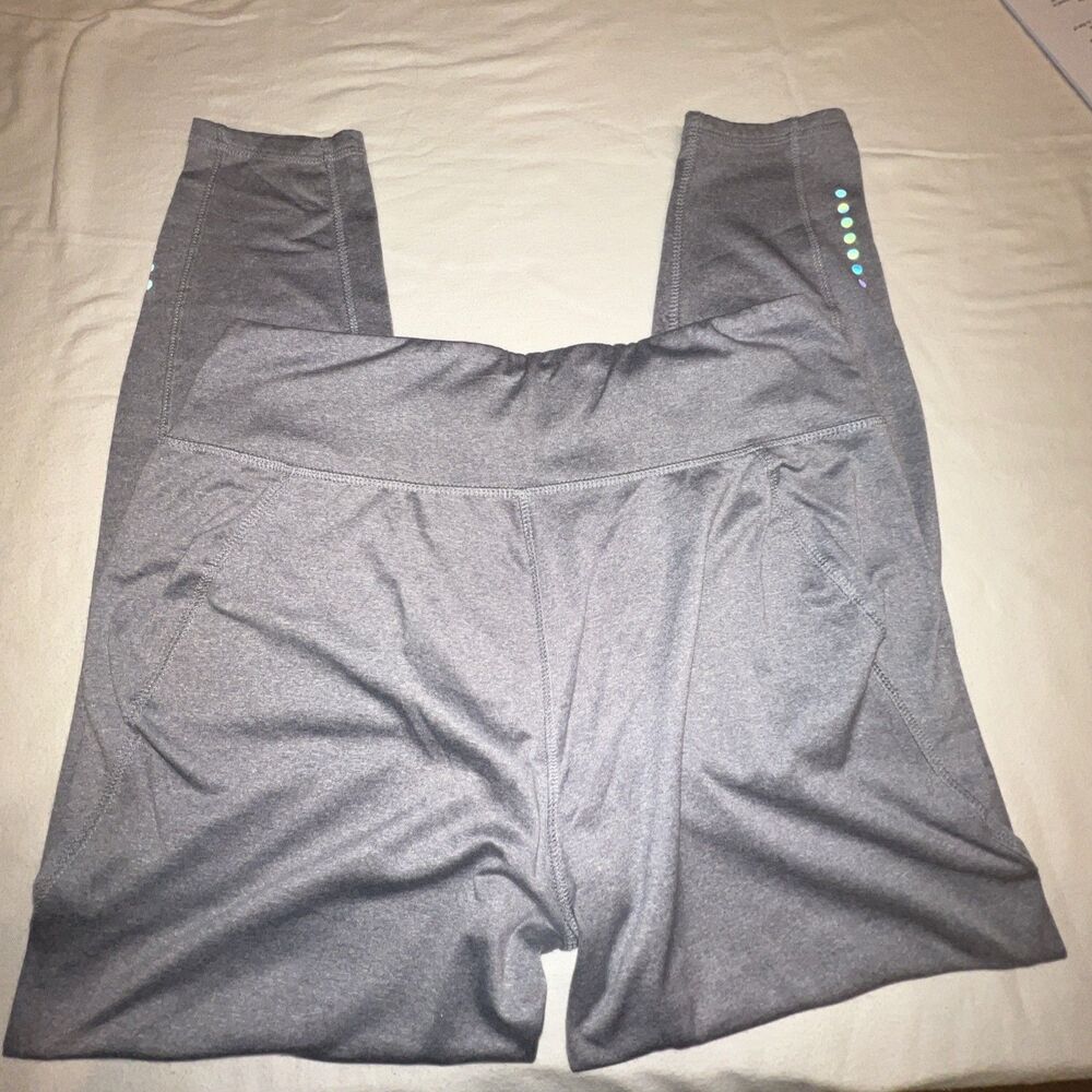 RBX Performance Ladies Activewear‎ Leggings Gym Running Yoga Size Large Gray - Picture 5 of 8